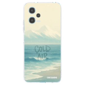 Picasee silikonowe przeźroczyste etui na Xiaomi Redmi Note 12 5G - COLD AIR