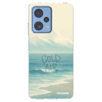 Picasee silikonowe przeźroczyste etui na Xiaomi Redmi Note 12 Pro 5G - COLD AIR
