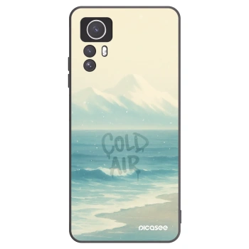 Picasee silikonowe czarne etui na Xiaomi Redmi Note 12S - COLD AIR