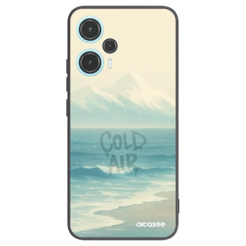 Picasee silikonowe czarne etui na Xiaomi Poco F5 - COLD AIR