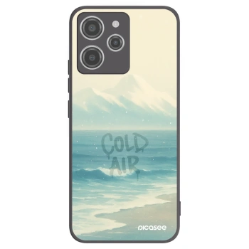 Picasee silikonowe czarne etui na Xiaomi Redmi 12 4G - COLD AIR