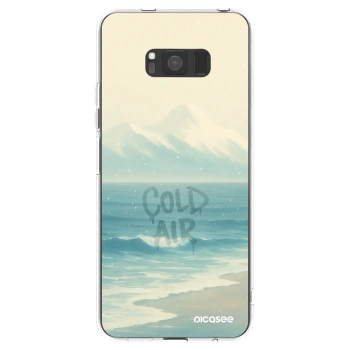 Picasee silikonowe przeźroczyste etui na Samsung Galaxy S8 G950F - COLD AIR