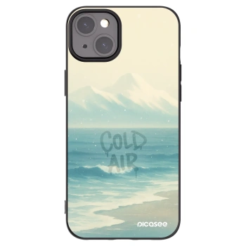 Picasee silikonowe czarne etui na Apple iPhone 15 Plus - COLD AIR