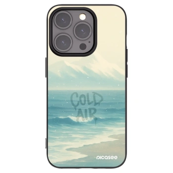 Picasee silikonowe czarne etui na Apple iPhone 15 Pro - COLD AIR