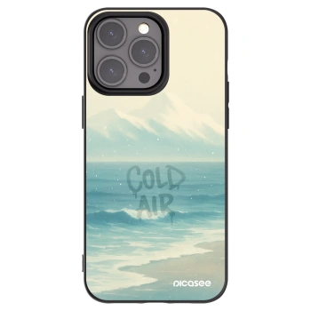 Picasee silikonowe czarne etui na Apple iPhone 15 Pro Max - COLD AIR