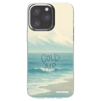Picasee silikonowe przeźroczyste etui na Apple iPhone 15 Pro Max - COLD AIR