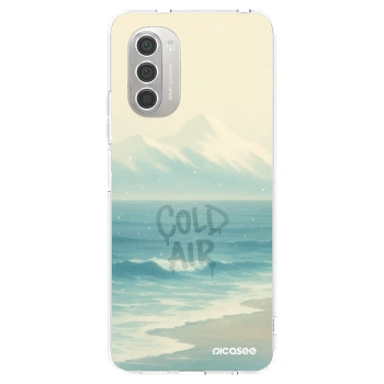 Picasee silikonowe przeźroczyste etui na Motorola Moto G51 - COLD AIR