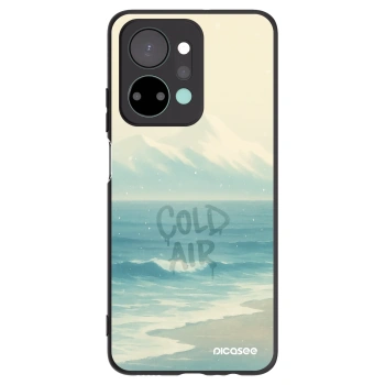 Picasee silikonowe czarne etui na Honor X7a - COLD AIR