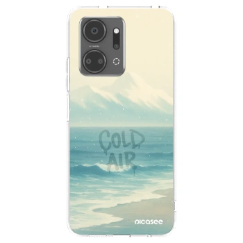 Picasee silikonowe przeźroczyste etui na Honor X7a - COLD AIR