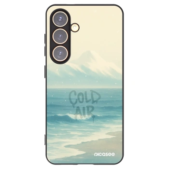 Picasee silikonowe czarne etui na Samsung Galaxy S24 S921B 5G - COLD AIR