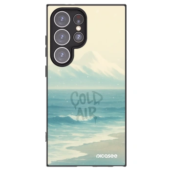 Picasee silikonowe czarne etui na Samsung Galaxy S24 Ultra S928B 5G - COLD AIR