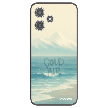 Picasee silikonowe czarne etui na Xiaomi Redmi 12 5G - COLD AIR