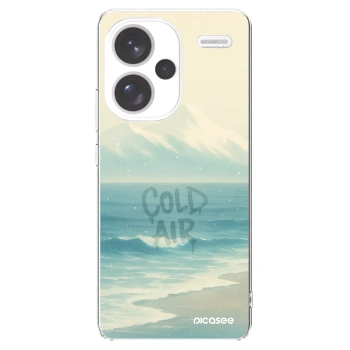 Picasee silikonowe przeźroczyste etui na Xiaomi Redmi Note 13 Pro+ 5G - COLD AIR