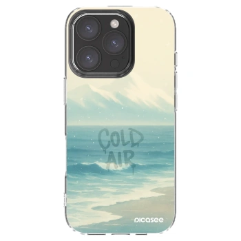 Picasee silikonowe przeźroczyste etui na Apple iPhone 16 Pro - COLD AIR