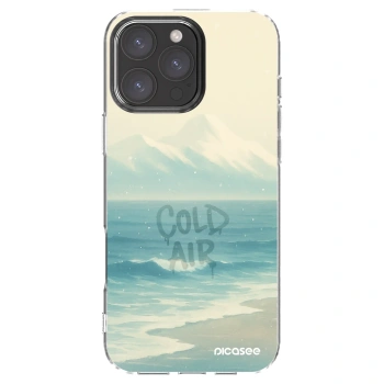 Picasee silikonowe przeźroczyste etui na Apple iPhone 16 Pro Max - COLD AIR