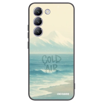 Picasee silikonowe czarne etui na Vivo V40 SE 5G - COLD AIR