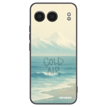Picasee silikonowe czarne etui na OnePlus Nord 4 - COLD AIR