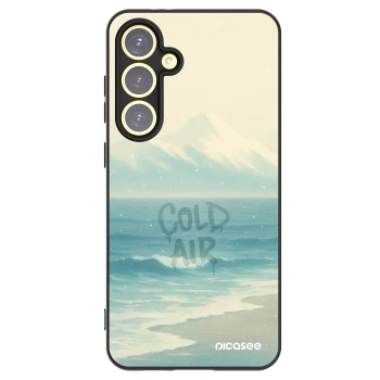 Picasee silikonowe czarne etui na Samsung Galaxy S24 FE S721B - COLD AIR