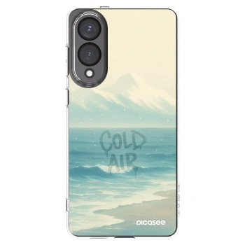 Picasee silikonowe przeźroczyste etui na Samsung Galaxy S25 Edge 5G - COLD AIR