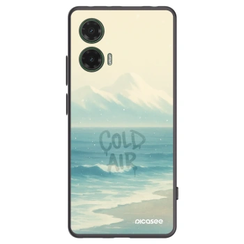 Picasee silikonowe czarne etui na Motorola Moto G35 5G - COLD AIR