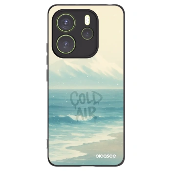 Picasee silikonowe czarne etui na Xiaomi Redmi Note 14 4G - COLD AIR