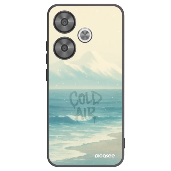 Picasee silikonowe czarne etui na Xiaomi Poco F6 - COLD AIR