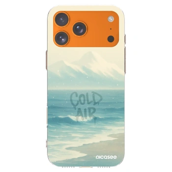 Picasee silikonowe przeźroczyste etui na Apple iPhone 17 Pro Max - COLD AIR