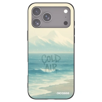 Picasee silikonowe czarne etui na Apple iPhone 17 Pro Max - COLD AIR