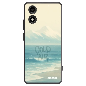 Picasee silikonowe czarne etui na Motorola Moto E14 - COLD AIR