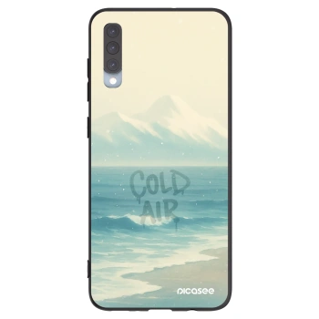 Picasee silikonowe czarne etui na Samsung Galaxy A70 A705F - COLD AIR