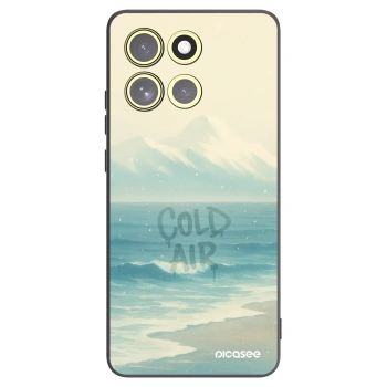Picasee silikonowe czarne etui na Motorola Moto G86 5G - COLD AIR