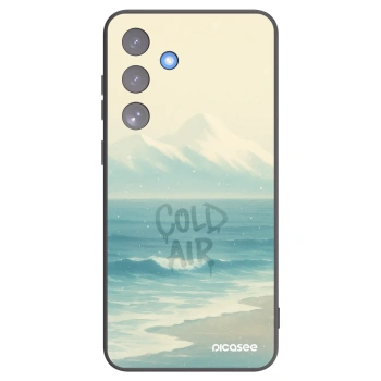 Picasee silikonowe czarne etui na Samsung Galaxy S25 FE 5G - COLD AIR