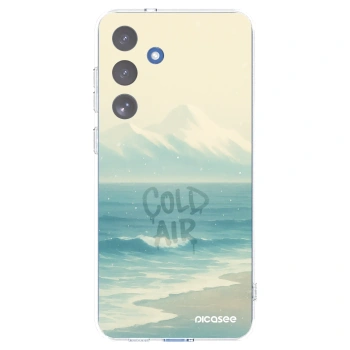 Picasee silikonowe przeźroczyste etui na Samsung Galaxy S25 FE 5G - COLD AIR