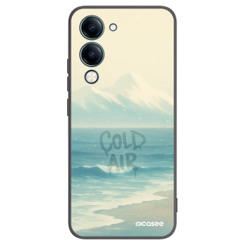 Picasee silikonowe czarne etui na Vivo Y29s 5G - COLD AIR