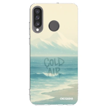 Picasee silikonowe przeźroczyste etui na Huawei P30 Lite - COLD AIR