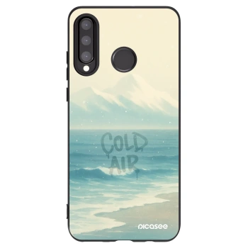 Picasee silikonowe czarne etui na Huawei P30 Lite - COLD AIR