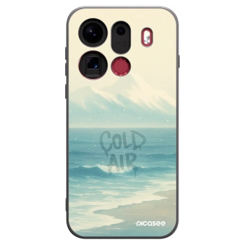 Picasee silikonowe czarne etui na OPPO Find X9 Pro - COLD AIR