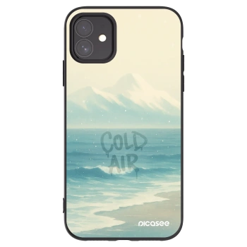 Picasee silikonowe czarne etui na Apple iPhone 11 - COLD AIR