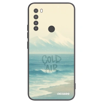 Picasee silikonowe czarne etui na Xiaomi Redmi Note 8 - COLD AIR