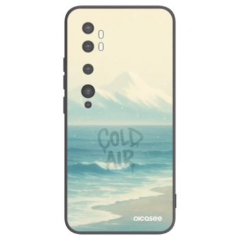 Picasee silikonowe czarne etui na Xiaomi Mi Note 10 (Pro) - COLD AIR