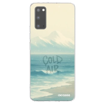 Picasee silikonowe przeźroczyste etui na Samsung Galaxy S20 G980F - COLD AIR