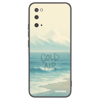 Picasee silikonowe czarne etui na Samsung Galaxy S20 G980F - COLD AIR