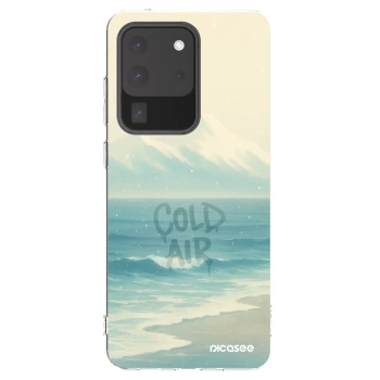 Picasee silikonowe przeźroczyste etui na Samsung Galaxy S20 Ultra 5G G988F - COLD AIR