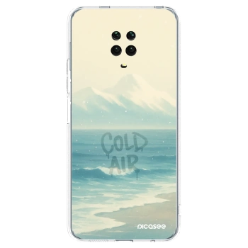 Picasee silikonowe przeźroczyste etui na Xiaomi Redmi Note 9 Pro - COLD AIR