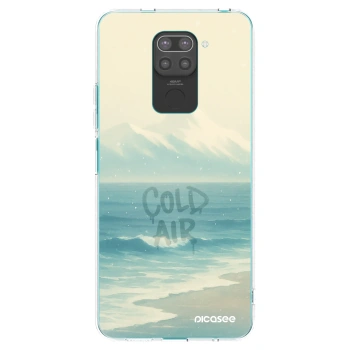 Picasee silikonowe czarne etui na Xiaomi Redmi Note 9 - COLD AIR