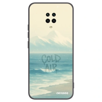Picasee silikonowe czarne etui na Xiaomi Redmi Note 9S - COLD AIR