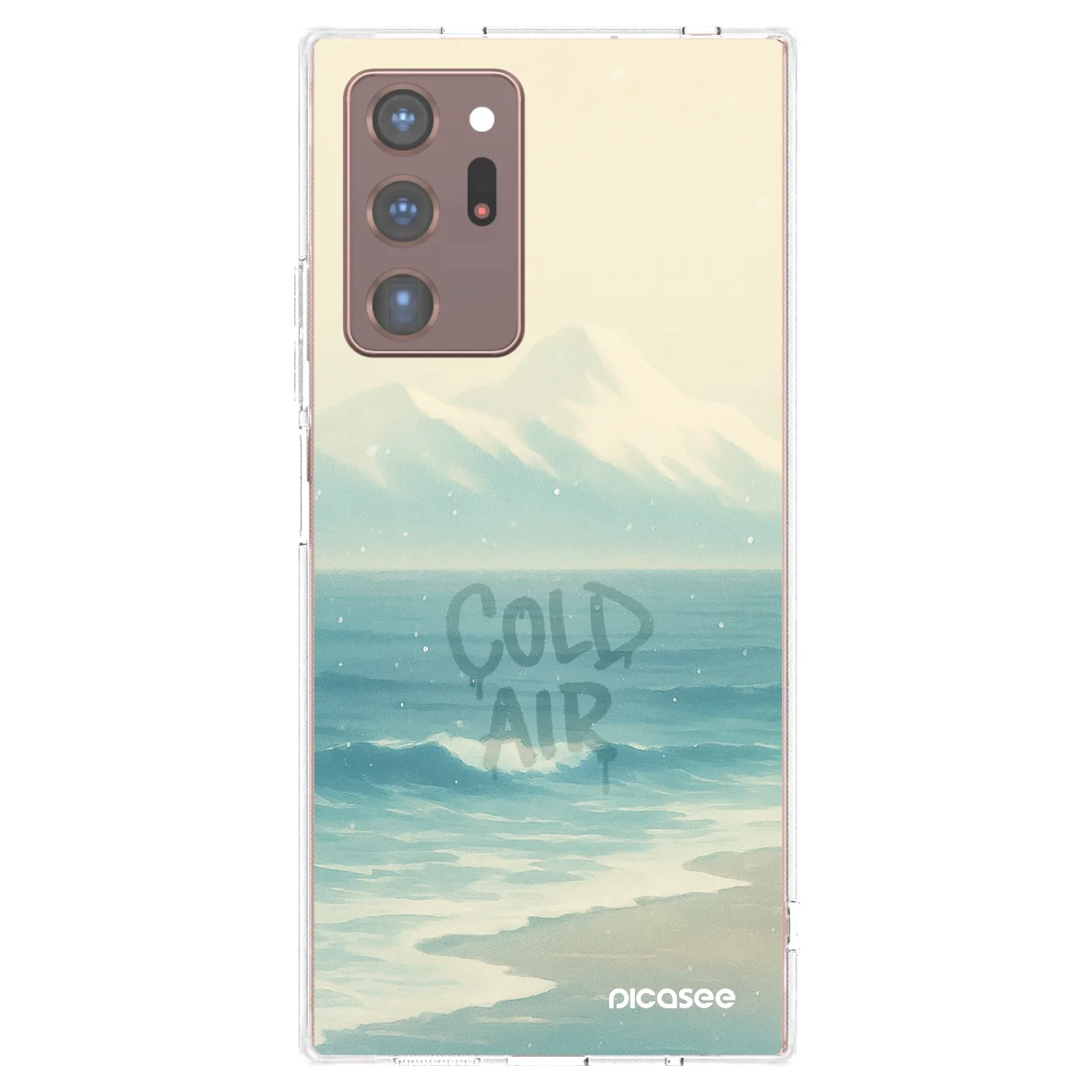 Picasee silikonowe przeźroczyste etui na Samsung Galaxy Note 20 Ultra - COLD AIR