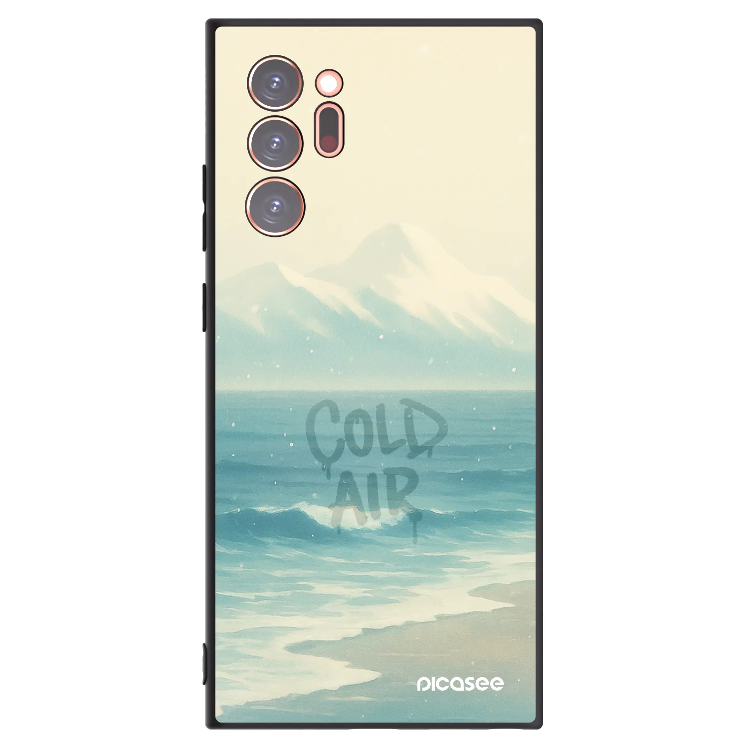 Picasee silikonowe czarne etui na Samsung Galaxy Note 20 Ultra - COLD AIR