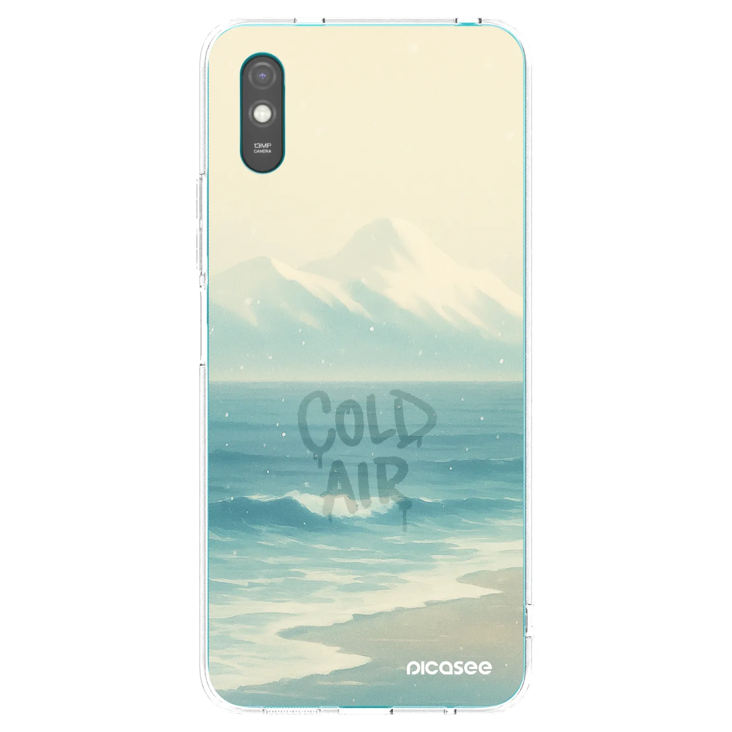 Picasee silikonowe przeźroczyste etui na Xiaomi Redmi 9A - COLD AIR