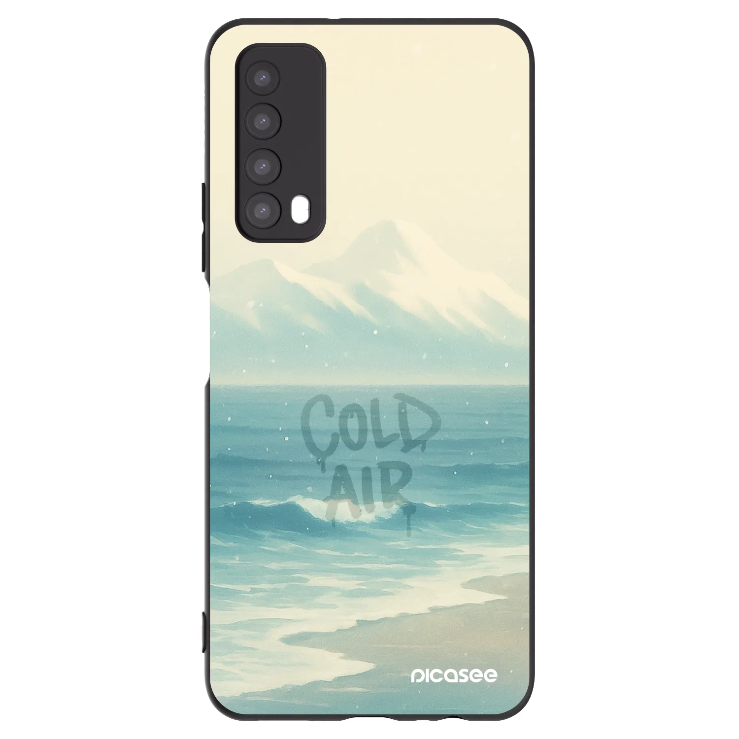 Picasee silikonowe czarne etui na Huawei P Smart 2021 - COLD AIR